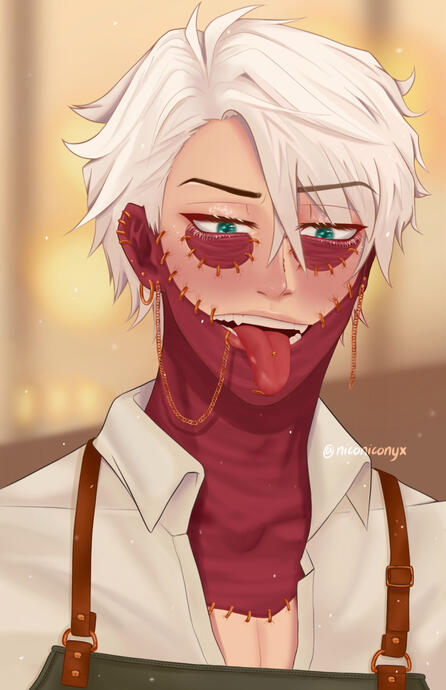 Cafe AU Fanart - Dabi (BNHA)